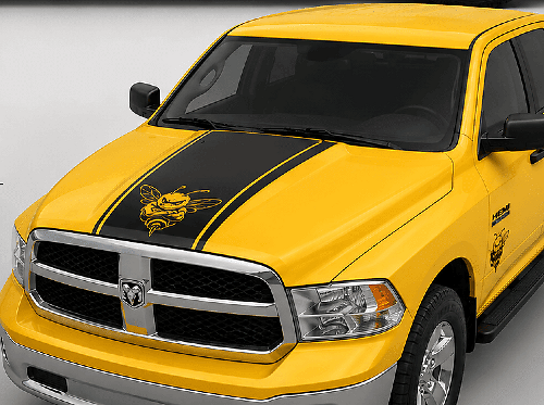 Grumpy Bee Hood Racing Stripe Decal #78 for Dodge Ram 1500 2500 3500