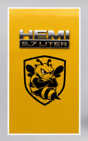 Pair Truck Vinyl Fenfer Dodge Ram Bee Grumpy Bee Concept Decals Stickers #78 for Dodge Ram 1500 2500 3500