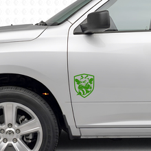 Grumpy Bee Shield Side Vinyl Decals Set for Dodge Ram 1500-3500_3