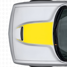 Blackout Outline Hood Vent Vinyl Decal for Dodge Challenger 2015+_6