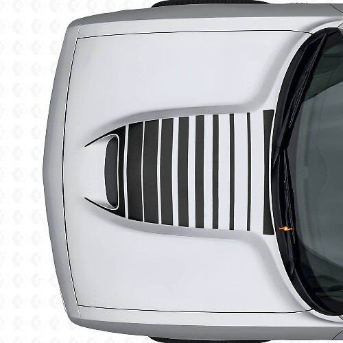 Strobe Hood Vent Stripes Vinyl Decal for Dodge Challenger 2015+