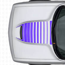 Strobe Hood Vent Stripes Vinyl Decal for Dodge Challenger 2015+_2