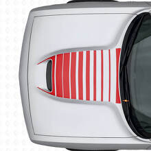 Strobe Hood Vent Stripes Vinyl Decal for Dodge Challenger 2015+_4