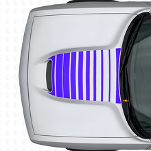 Strobe Hood Stripes Vinyl Decal for Dodge Challenger 2015+_2