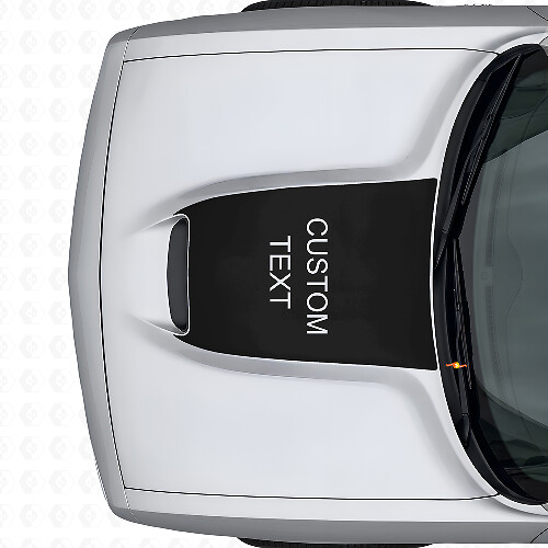 Blackout Custom Lettering Hood Vinyl Decal for Dodge Challenger 2015+