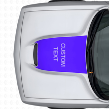 Blackout Custom Lettering Hood Vinyl Decal for Dodge Challenger 2015+_2