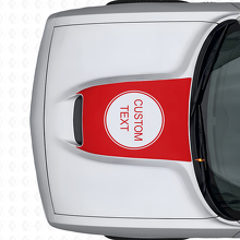Custom Lettering Hood Vinyl Decal for Dodge Challenger 2015+_4