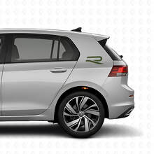 R Logo Rear Side Vinyl Decal Kit for Volkswagen Golf R MK8 2023_3