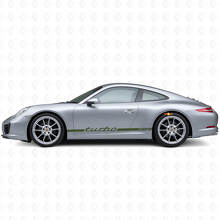 Turbo RS Slim Side Stripes Vinyl Decal Kit for Porsche 911 991_2