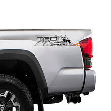 2 TOYOTA TRD OFF-ROAD Mountain Edition TRD Racing Development side vinyl decal sticker
 2