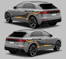 Abstract Graphic Style Side Stripes Vinyl Decal Kit for Audi RS Q8_3
