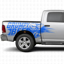 Grumpy Bee Splash Style Side Vinyl Decal Kit for Dodge Ram Truck_4