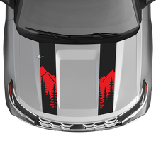 Double Mountain Style Hood Stripes Vinyl Decal Kit for Ford Explorer ST 2020-26_2