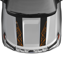 Double Mountain Outline Hood Stripes Vinyl Decal Kit for Ford Explorer ST 2020-26_3