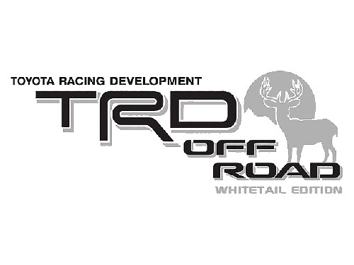 TRD Off Road Whitetail Edition Side Vinyl Decals for Toyota FJ Cruiser