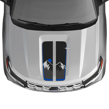 Mountain Sunset Hood Stripes Vinyl Decal Kit for Ford Explorer ST 2020-26_3