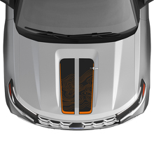 Topographic Map Hood Stripes Vinyl Decal Kit for Ford Explorer ST 2020-26_3
