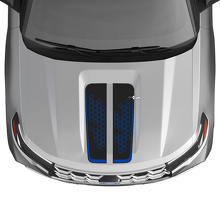 Honeycomb Dual Hood Stripes Vinyl Decal Kit for Musclecar Explorer ST 2020-26_3