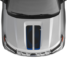 Dots Style Dual Hood Stripes Vinyl Decal Kit for Musclecar Explorer ST 2020-26_3