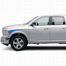 Strobe Stripes Front Fender & Door Vinyl Decal Kit for Dodge Ram 2009+_2