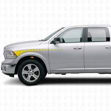 Strobe Stripes Front Fender & Door Vinyl Decal Kit for Dodge Ram 2009+_5