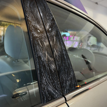 Predator Face Door Pillar Vinyl Decal Set_2