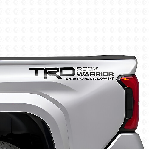 TRD Rock Warrior Bed Side Vinyl Decal Set for Toyota Trucks