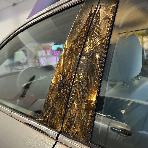Anubis Guardian Door Pillar Vinyl Decal Set_1