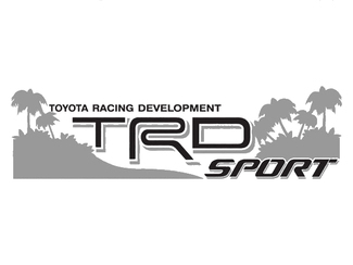 2 TOYOTA TRD OFF  SPORT BEACH DECAL TRD racing development side vinyl decal sticker 232