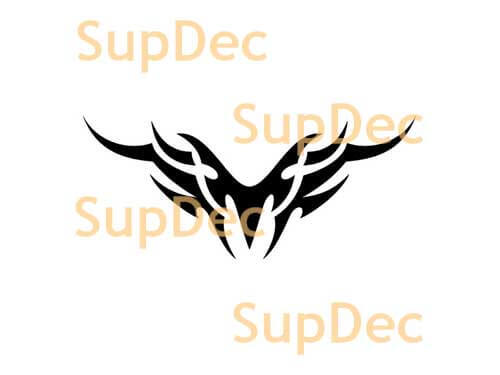 Tribal Flame Design Vinyl Decal For Cars