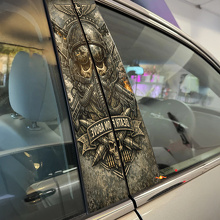 Combat Pilot Skull Door Pillar Vinyl Decal Set_2