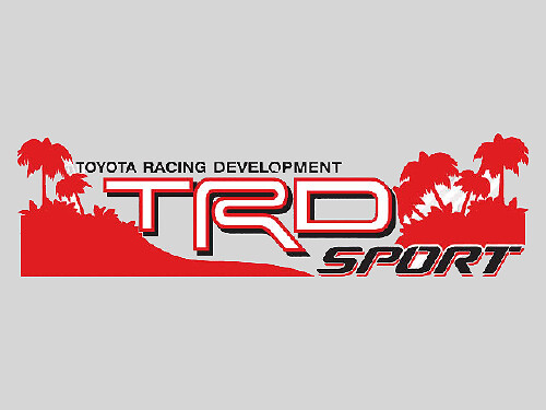 2 TOYOTA TRD OFF-ROAD SPORT BEACH DECAL TRD racing development side vinyl decal sticker
