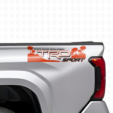 TRD Off Sport Beach Style Rear Side Vinyl Decal Set for Toyota Trucks_4