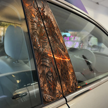 Demonic Samurai Door Pillar Vinyl Decal Set_2