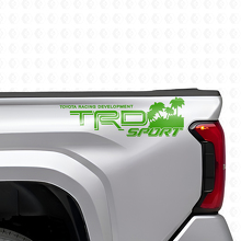 TRD Sport Beach Style Rear Side Vinyl Decal Set for Toyota Trucks_3