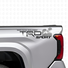 TRD Sport Beach Style Rear Side Vinyl Decal Set for Toyota Trucks_6