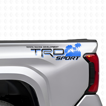 TRD Sport Beach Style Rear Side Vinyl Decal Set for Toyota Trucks_7
