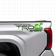 TRD Sport Beach Style Rear Side Vinyl Decal Set for Toyota Trucks_8