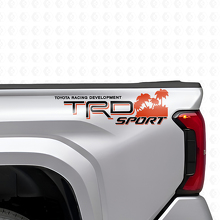 TRD Sport Beach Style Rear Side Vinyl Decal Set for Toyota Trucks_9