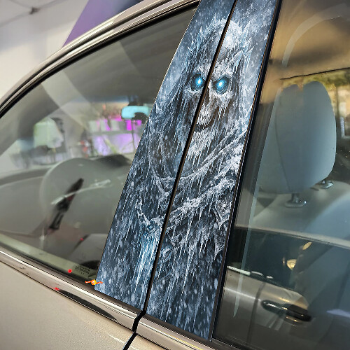 Frozen Demon Door Pillar Vinyl Decal Set
