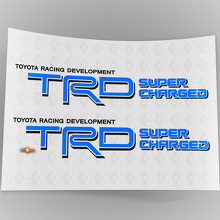 TRD Super Charged Bed Side Vinyl Decal Pair for Toyota Trucks_2