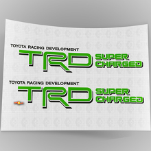 TRD Super Charged Bed Side Vinyl Decal Pair for Toyota Trucks_3