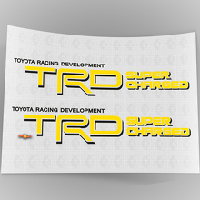 TRD Super Charged Bed Side Vinyl Decal Pair for Toyota Trucks_5