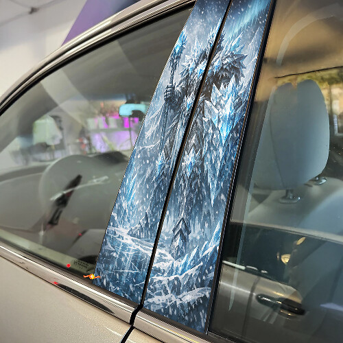 Ice Guardian Door Pillar Vinyl Decal Set