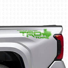 TRD Style Texas Map Side Vinyl Decal Pair for Toyota Trucks_3