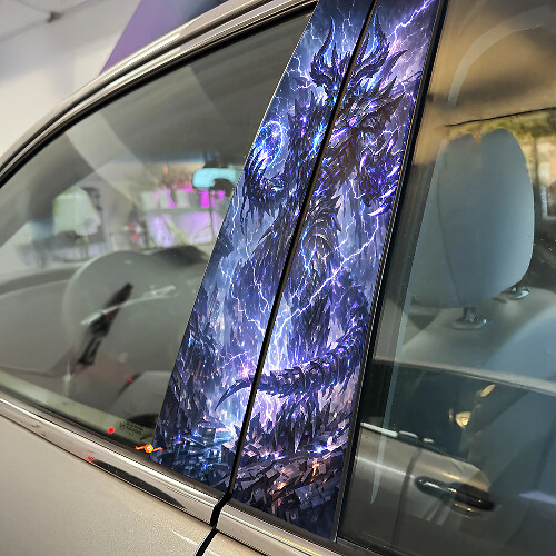 Plasma Demon Door Pillar Vinyl Decal Set_1