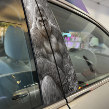 Gorilla King Door Pillar Vinyl Decal Set_2