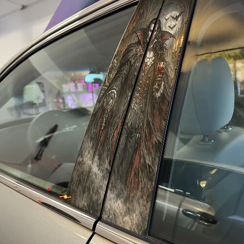 Vampire Lord Door Pillar Vinyl Decal Set_1