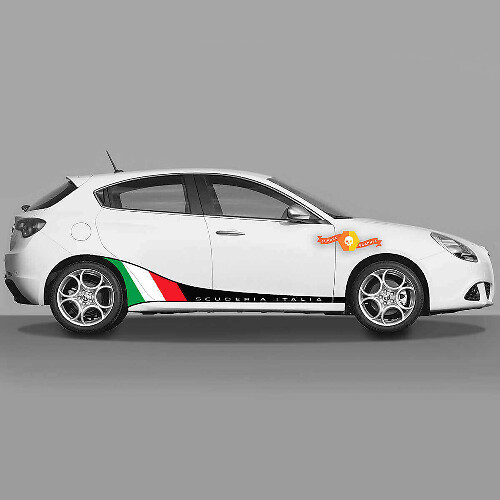 Scuderia Italia Flag Side Stripes Vinyl Decal Kit for Alfa Romeo_1