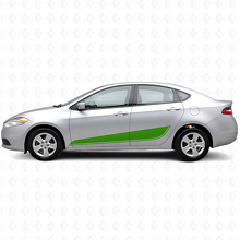 Lower Outline Stripes Side Vinyl Decal Kit for Dodge Dart_3